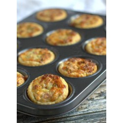 Mini Quiche with Smoked Beef